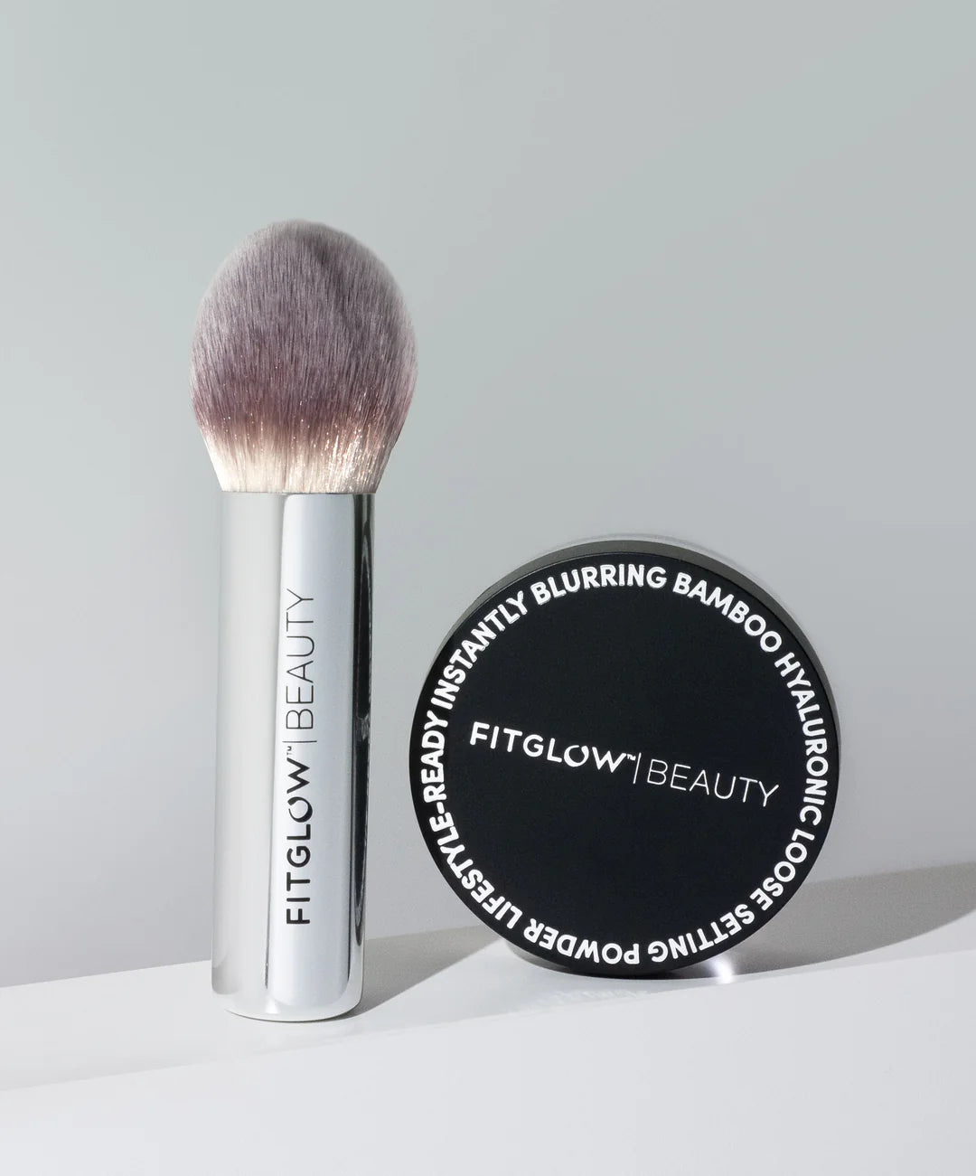 Bamboo Hyaluronic Loose Setting Powder + Brush Duo