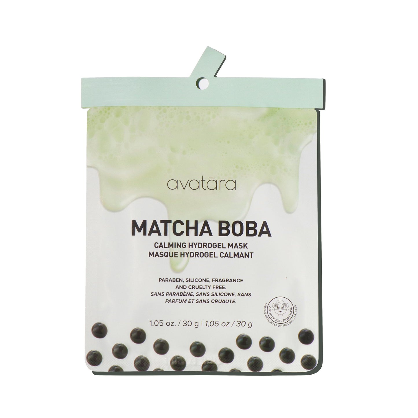 Matcha Boba Sheet Hydrogel Mask