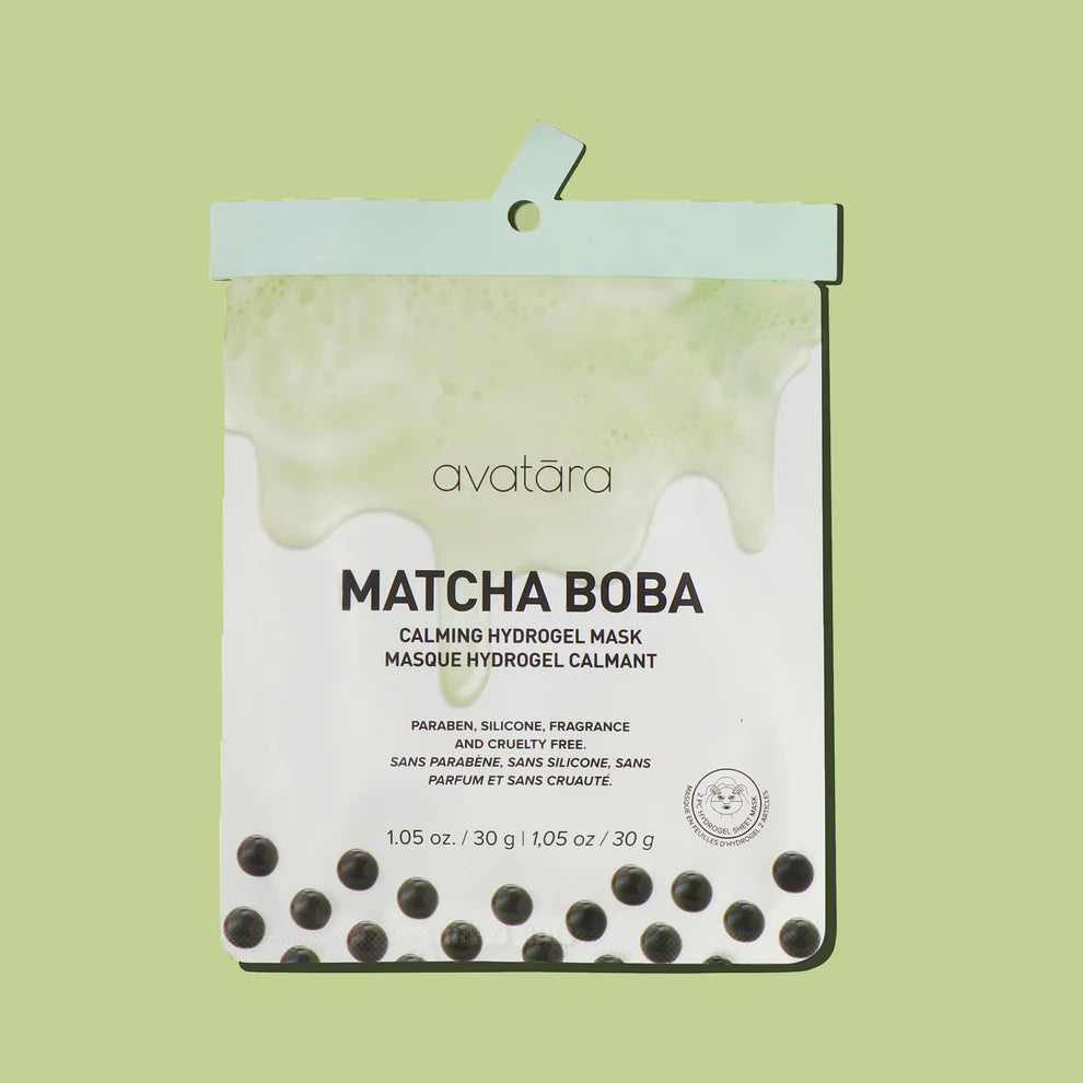 Matcha Boba Sheet Hydrogel Mask