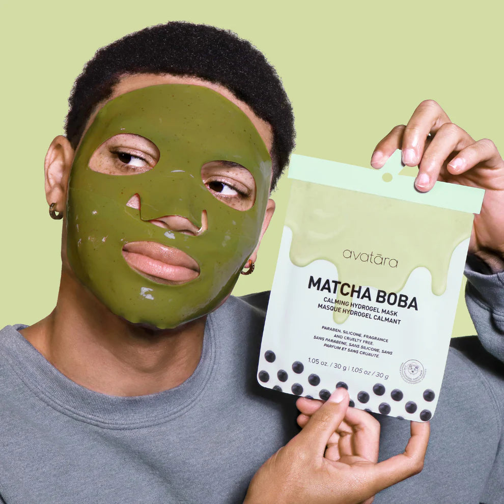 Matcha Boba Sheet Hydrogel Mask