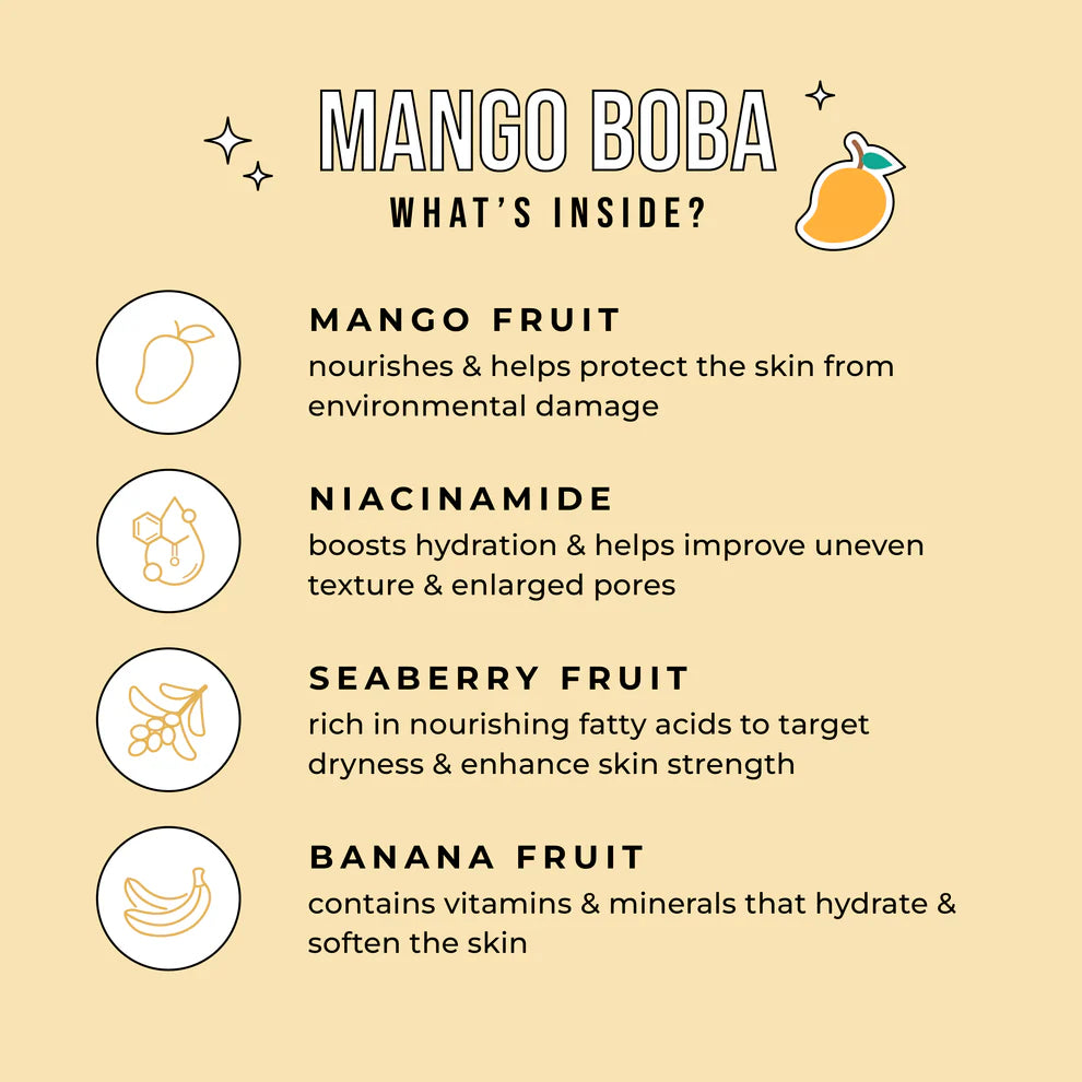 Hydrogel Mango Boba Mask