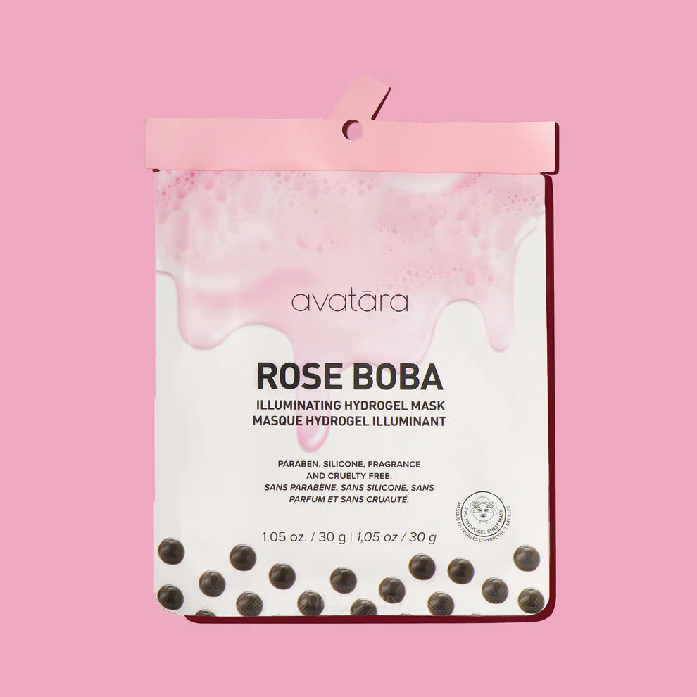 Hydrogel Rose Boba Sheet Mask